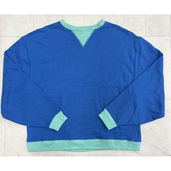 NWOT Free People Classic Crew Colorblock Sweatshirt - Picture 2 of 10